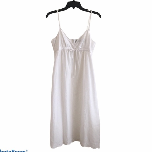 La Redoute Creation White Cotton Slip Dress Size 8 - Picture 12 of 12